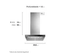 Coifa de Parede Electrolux CE6TF 60cm Experience com I.A. Inox - 1