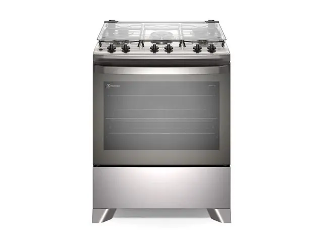 Fogão 5 bocas Electrolux FE5IC Efficient com Mesa Inox Cinza Bivolt