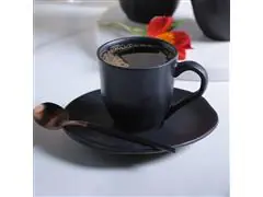 Conjunto Porto Brasil com 6 Xícaras de Café Orgânico Preto Matte - 1