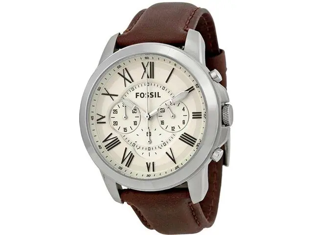 Relógio Fossil Masculino Grant Prata FS4735/0BN