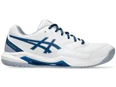 Tênis Asics Gel-Dedicate 8 White/Mako Blue Masc - 0