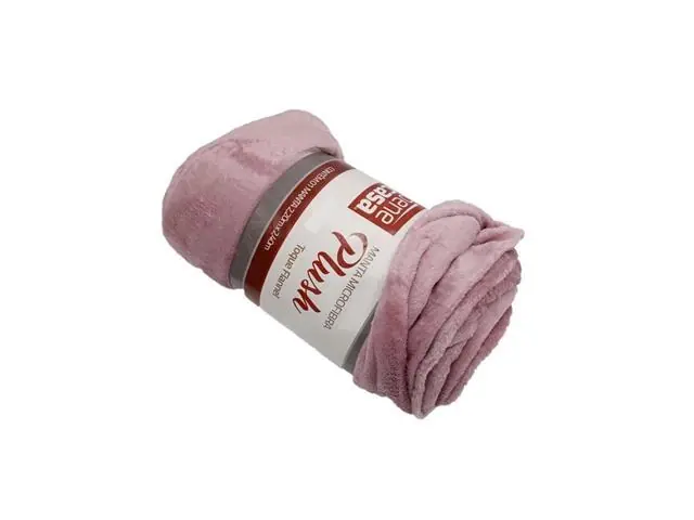 Manta de Microfibra Flannel Plush Casal 1,80 x 2,20 Rosa Claro