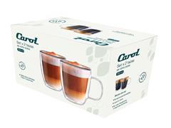 Set de 2 Tazas Carol Doble Vidrio con Asa 350 ml - 1