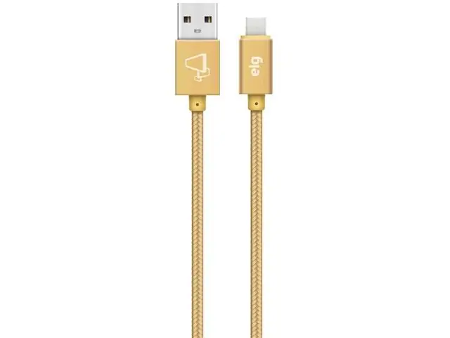 Cabo USB Tipo C ELG TC20BG 2 Metros Dourado