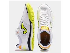 Chuteira Futsal Joma Top Flex Rebound Branco e Amarelo - 2