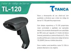 Leitor de Código de Barras Tanca UsbTL-120