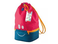 Vianda Lunch Bag Picnik Kids Maped Bolsa de Tela rosa - 1