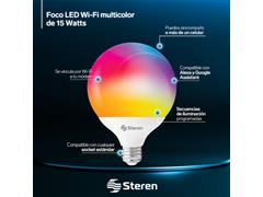 FOCO GLOBO LED 15W WIFI RGB - 2