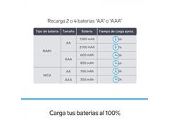 CARGADOR ECONOMICO DE BATERIAS AA/AAA - 4