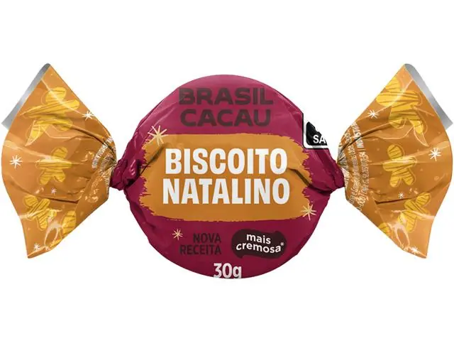 Chocolate Brasil Cacau Trufa Biscoito de Natal 30G