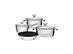 Kit Batería de Cocina Allegra 7 Pcz + Escurridor De Acero Inoxidable - 1