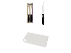 Kit Juego de Cuchillos para Asado Tramontina + Tabla Tramontina Mix - 0