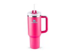 Copo com Canudo Stanley Quencher 2.0 Passion Pink 1,180 Litros