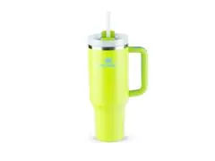 Copo com Canudo Stanley Quencher 2.0 Bright Lime 1,180 Litros - 0