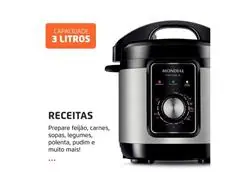 Panela de Pressão Elétrica Mondial PE-47-3L-I PraticCook 3 Litros