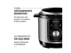 Panela de Pressão Elétrica Mondial PE-47-3L-I PraticCook 3 Litros - 2