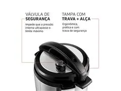 Panela de Pressão Elétrica Mondial PE-47-3L-I PraticCook 3 Litros - 3