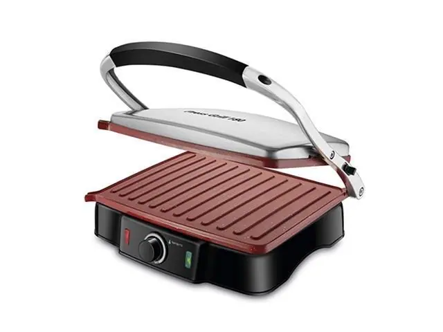 Grill Press Elétrico Mondial PG-02 Red Ceramic