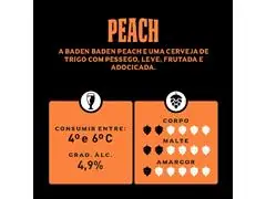 Cerveja Baden Baden Peach Lata 350ml Pack 6 Unidades - 3