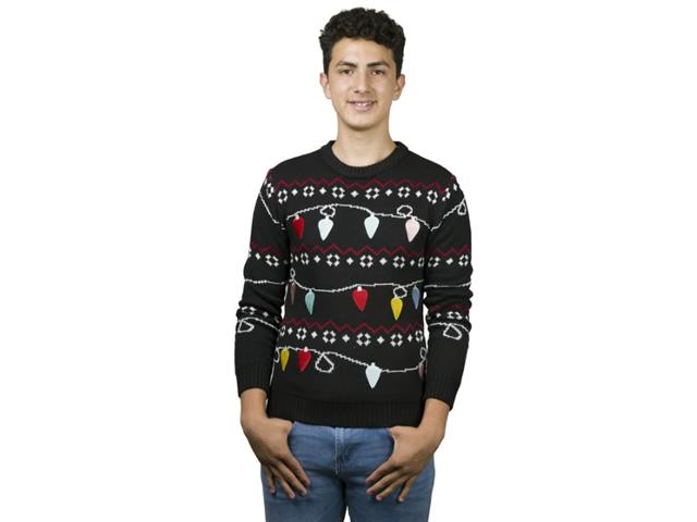 Uggly Sweater Focos Navideños Hombre - Talla L