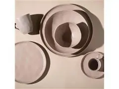 Conjunto C/ 6 Pratos Sobremesa Porto Brasil Bio Stoneware Mahogany - 1