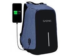 Mochila Gadnic South Port Porta Notebook Antirrobo Azul 