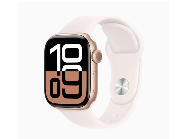 Apple Watch Series 10 42 mm caja de Aluminio/Oro correa deportiva-S/M