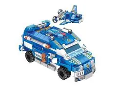 Blocos de Montar Cubic 25 em 1 Polícia 569 Peças Multikids BR1619 - 1