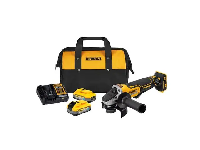 Kit Esmerilhadeira Angular 2 Baterias e Carregador DeWalt DCG413H2-BR