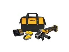 Kit Esmerilhadeira Angular 2 Baterias e Carregador DeWalt DCG413H2-BR - 0