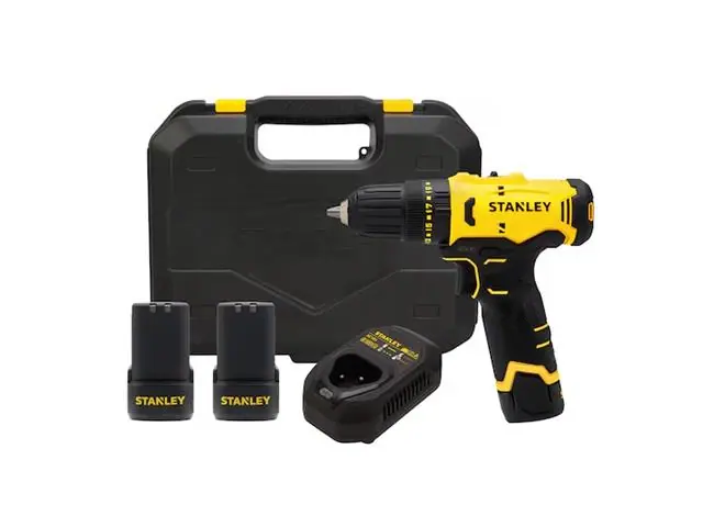 Kit Parafusadeira Furadeira de Impacto Stanley SCH10D2K-BR