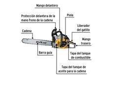 Motosierra 45 cc a gasolina con barra de 18", Pretul - 2