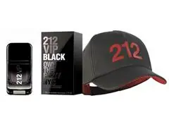 Perfume Carolina Herrera 212 Vip Black Masculino 50ml + Cap 212