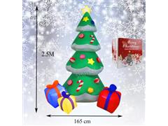 Árbol  de navidad inflable de 2,13 metros con luz led - 2