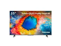 Smart TV QLED 55" 4K Toshiba 55C450NS Google TV WiFi TB035M - 0