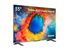 Smart TV QLED 55" 4K Toshiba 55C450NS Google TV WiFi TB035M - 1