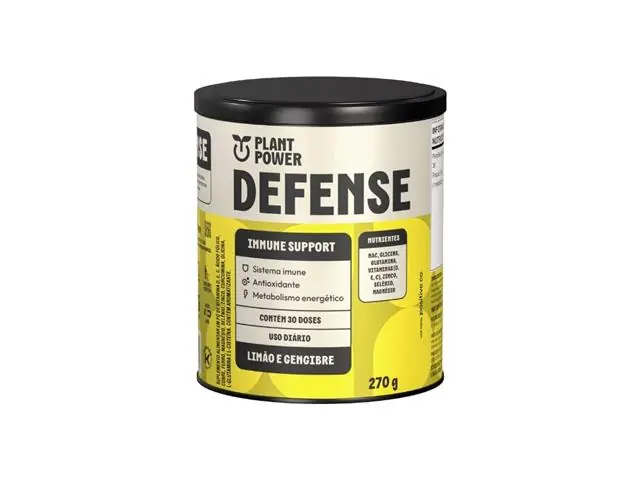 Suplemento Plant Power Defense Limão e Gengibre 270G