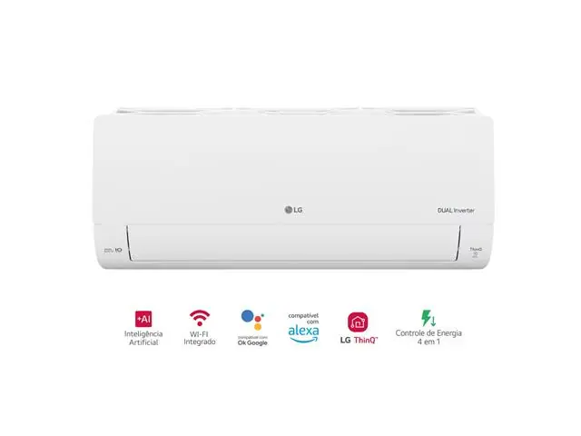 Ar Condicionado Inverter LG Dual Voice 12000 Btus Quente e Frio 220V 