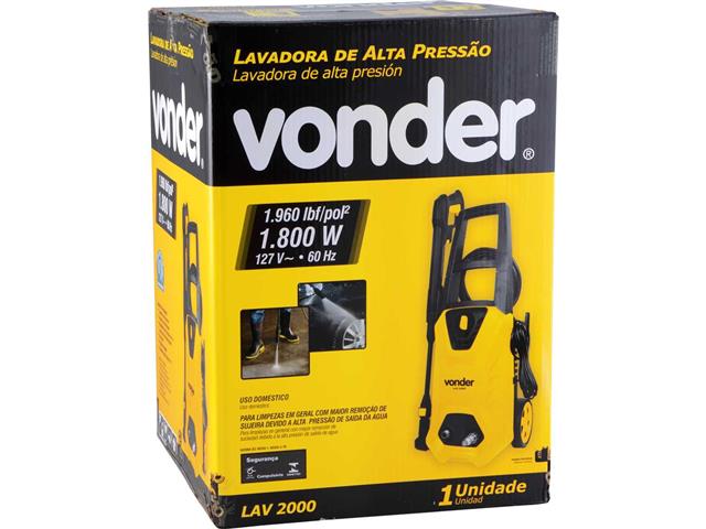 Lavadora de alta pressão VONDER LAV 2000 1.960 lbf/pol² 110V - 9