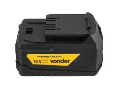 Bateria 18V VONDER íons de lítio linha intercambiável 4 Ah IBV 1804 - 2