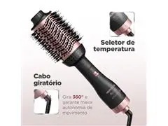 Escova Secadora Argan Mondial Preto/Golden Rose 1300W Bivolt ES-14-BI - 3