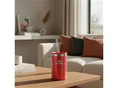 Porta Lata CanCooler Térmico com Tampa Stanley Vermelho Carnaval 296ML - 5