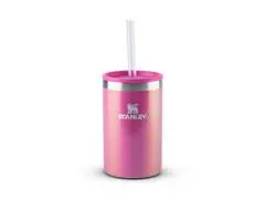 Porta Lata Can Cooler Térmico com Tampa Stanley Rosa Carnaval 296ML