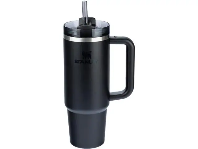 Copo com Canudo Stanley Quencher 2.0 Black 1,180 Litros