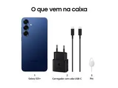 Smartphone Samsung Galaxy S25+ 512GB AzulMarinho 12GBRAM CâmTripla 6.7 - 2