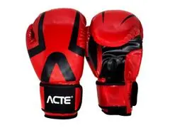 Luva de Boxe e Muay Thai Premium 12OZ Acte P16-12 Vermelho e Preto