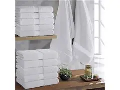 Jogo de Toalha Buettner de banhão Natural branco 5 Peças - 1