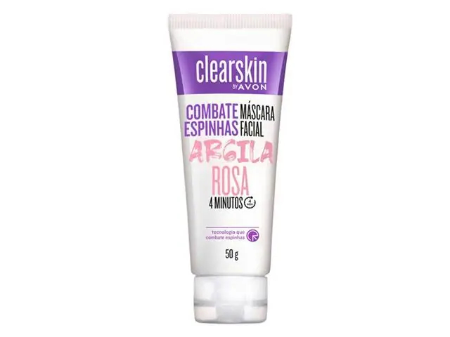 Máscara Facial Argila Avon Clearskin Rosa 50g