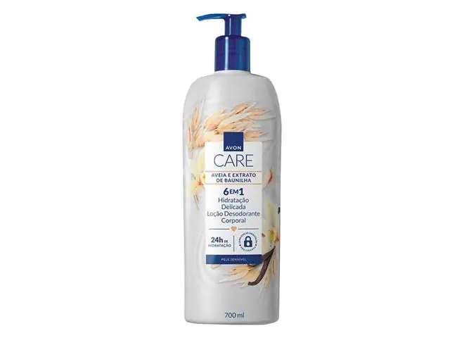 Loção Desodorante Corporal Aveia e Extrato de Baunilha Avon Care 700ml