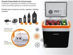 Mini Geladeira Portátil Cooler Automotivo 12V 24Lts Gadnic - 3